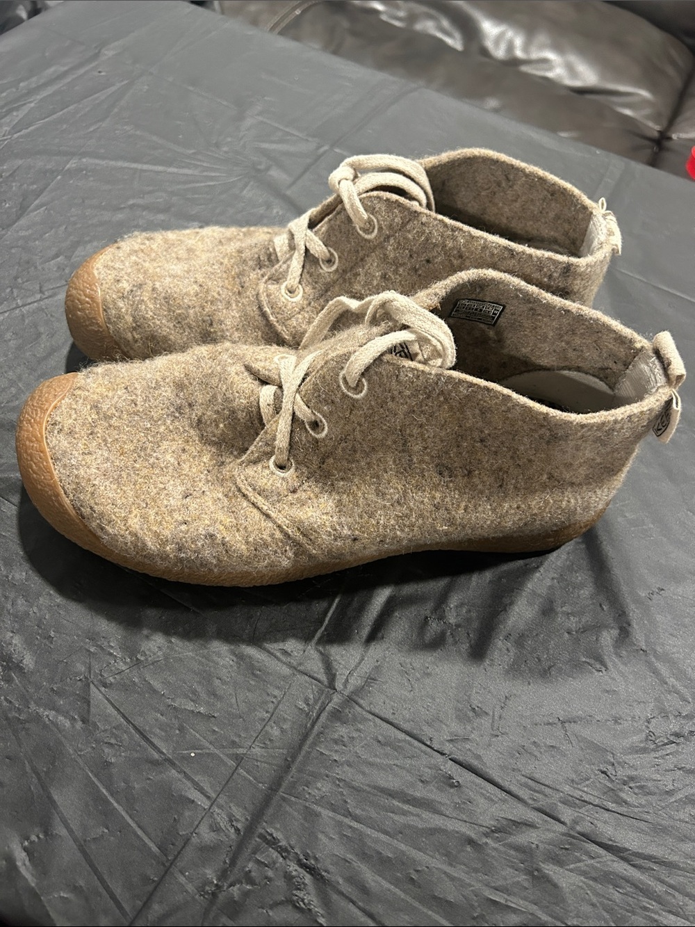 Keen Women's Wool Blend Ankle Booties in Taupe